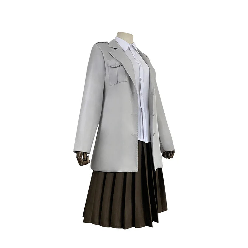 Anime L'Attaque des Titans Veste Costume Cosplay Eldien Unité Guerrière Veste Pieck Shingeki No Kyojin Robe Eldienne Militaire de Mahr