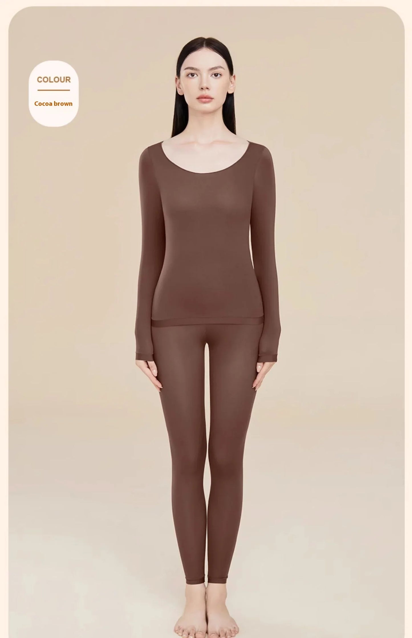 Women's Winter Thermal Underwear, Seamless, Ultra-thin, Single Layer, Shaping, Long Johns, Sexy Ladies Lingerie, L-XL
