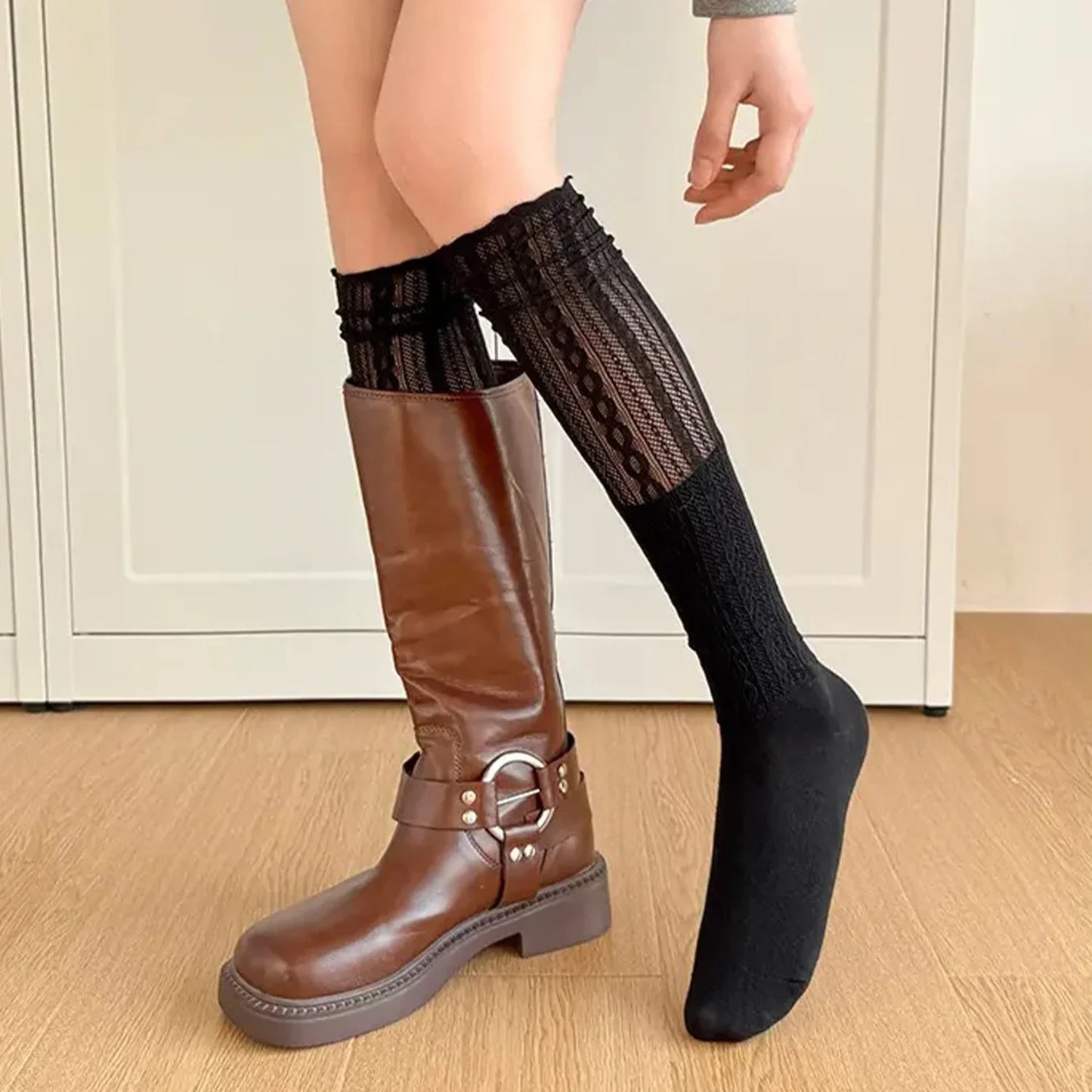 Lace Ballet Style Leggings, Mesh Leg Warmers for Women and Girls, Kawaii Lolita Socks, Boot Cuffs, Thin Summer Socks, Knitted Sleeve Cover