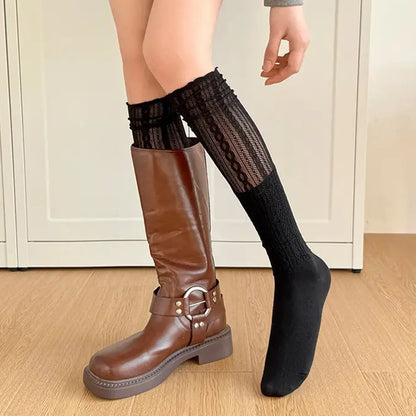 Lace Ballet Style Leggings, Mesh Leg Warmers for Women and Girls, Kawaii Lolita Socks, Boot Cuffs, Thin Summer Socks, Knitted Sleeve Cover