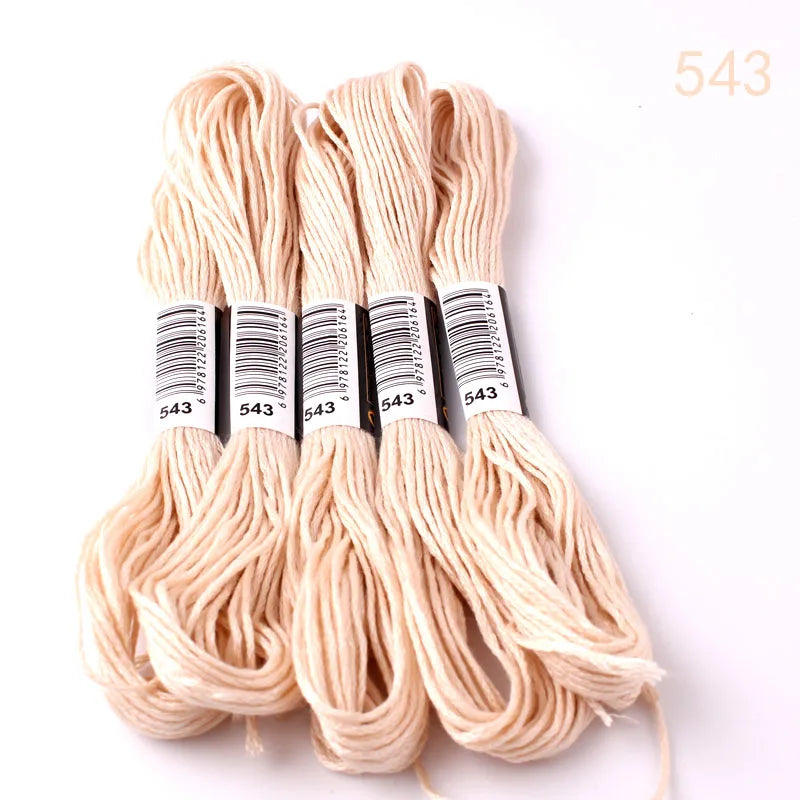 433---581--10 pcs cross-stitch  Embroidery Thread Floss Sewing Skeins Craft DIY Bracelet braided