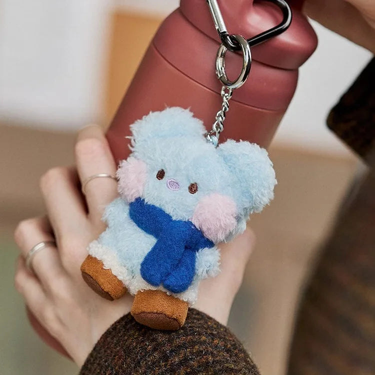 New 10Cm Bt21Ed Baby Series Kawaii Anime Rj Cooky Plush Keychain Cute Cartoon Plush Pendant Doll Toy Bag Accessories Girl Gift