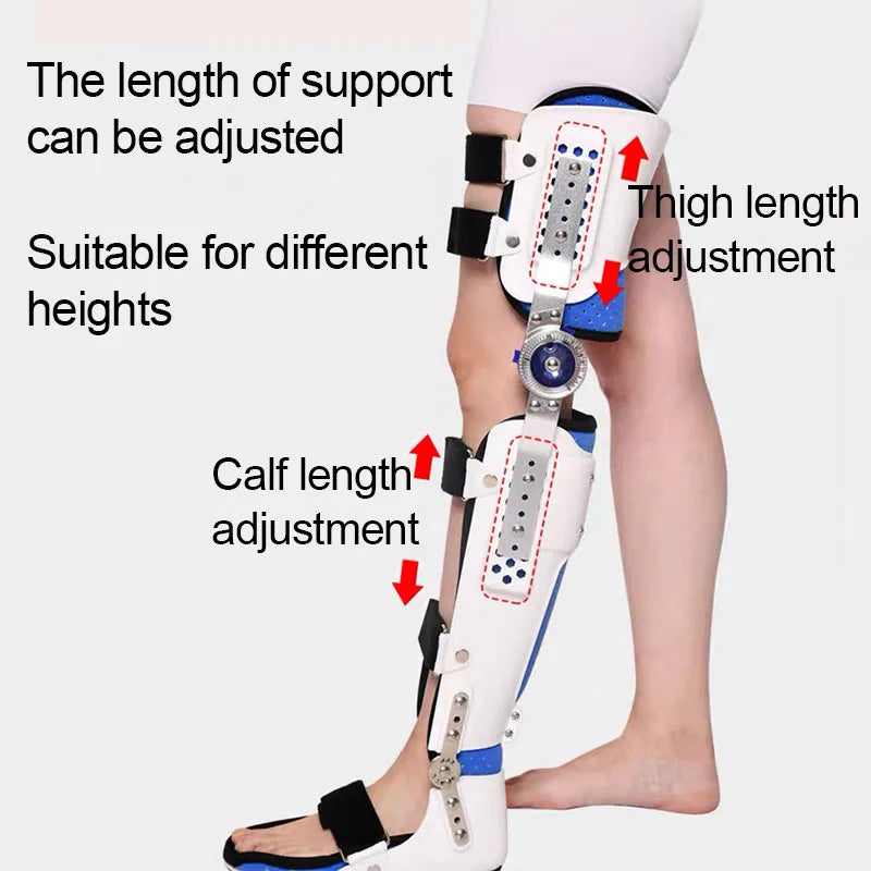 Attelle médicale réglable pour les articulations du genou, la cheville et le pied, soutien orthopédique pour les blessures au ménisque, soulagement des douleurs articulaires, renfort de rééducation