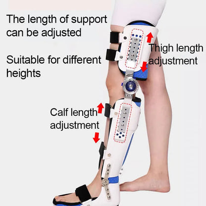 Attelle médicale réglable pour les articulations du genou, la cheville et le pied, soutien orthopédique pour les blessures au ménisque, soulagement des douleurs articulaires, renfort de rééducation