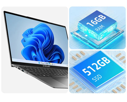 Teclast F17 Plus 2025 Laptop 17.3 inch Intel N150 Computer 16GB RAM 512GB SSD Windows 11 Pro 180° Flip Laptops mini-HDMI USB3.2