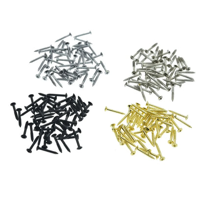 KAISH paquet de 50 vis de montage d'anneau de micro Humbucker de guitare vis Surround de cadre de micro pour LP/Les Paul SG 4 couleurs