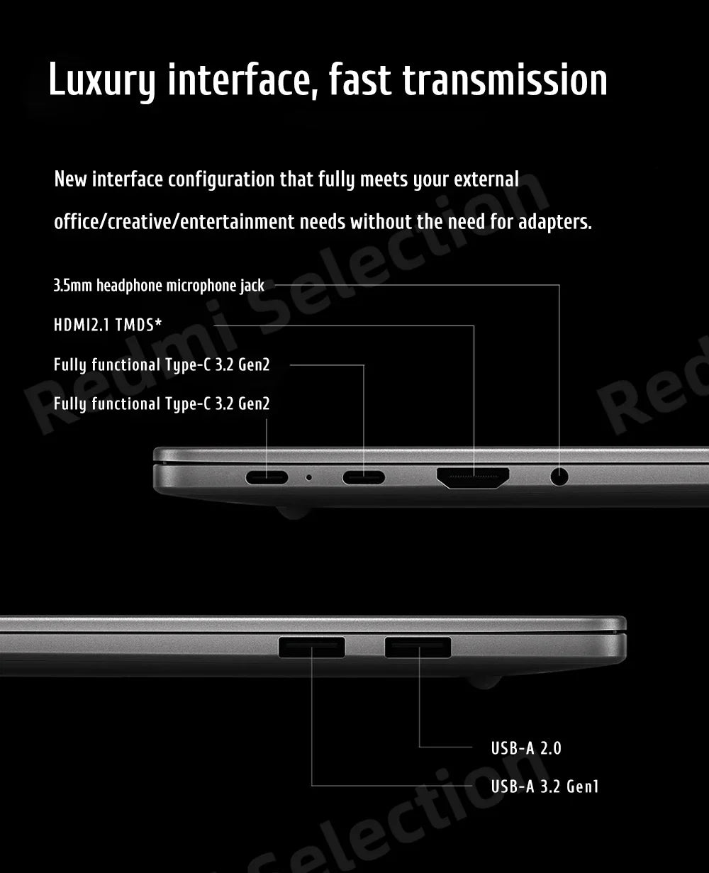 Xiaomi REDMI Book 16 Laptop 2025 Intel Core 5 Processor 220H Intel Graphics 16G/32G RAM 1TB SSD 16-inch 2.5K Screen Notebook PC