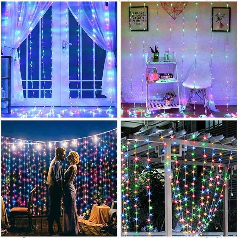Guirxiété lumineuse LED USB pour décoration de jardin, lampe de guirxiété de vacances, nickel é, maison, fête de Noël, nouvel an, mariage, 3m, 8 modes