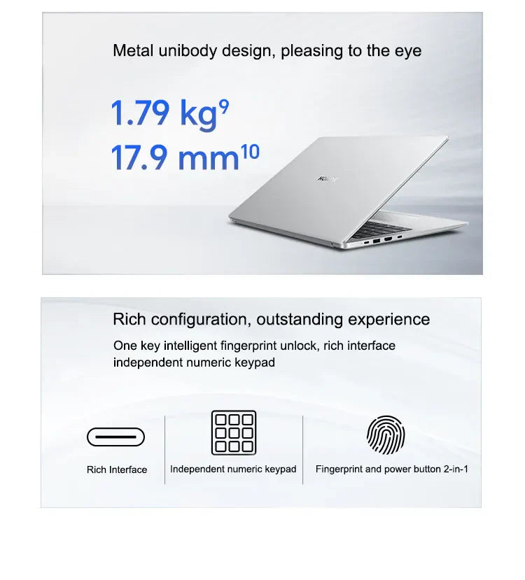 Honor Laptop X16 Plus 16-inch 2024 Riptide R7 8845HS 16GB/32GB RAM 512GB/1TB/2TB SSD 2.5K 120Hz Thin & Light Laptop