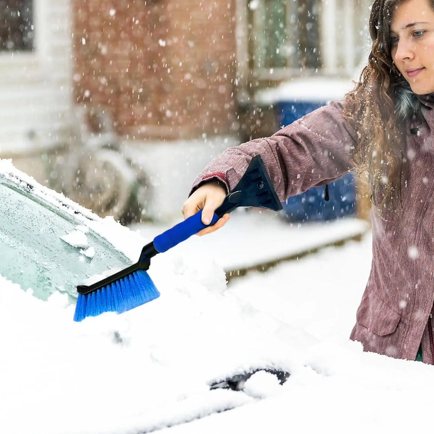 Ice Scrapers for Car Windshield, Ice and Snow Scraper, Ergonomic Foam Handle, Car Window Snow Cleaner, Ice Scraper