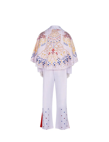 Costume de cosplay Le Roi pour homme, uniforme de rocker, tenue de carnaval, d'Halloween