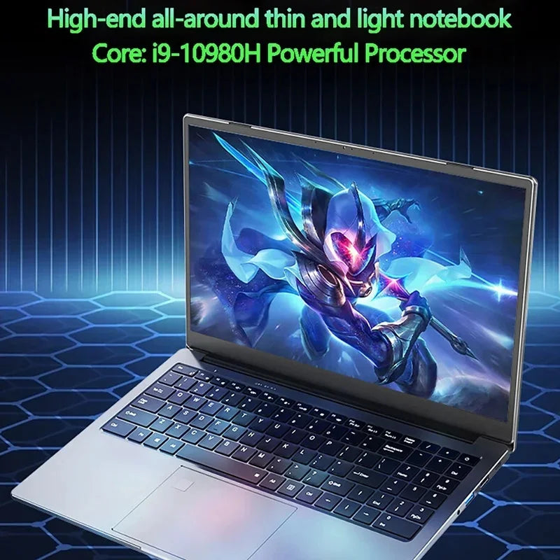 15,6 inch Intel Core i9-12900H pulgadas ordenador portátil Windows 11 Po 2 * DDR4 2 * M.2 SSD Ultrabook WIFI5 BT
