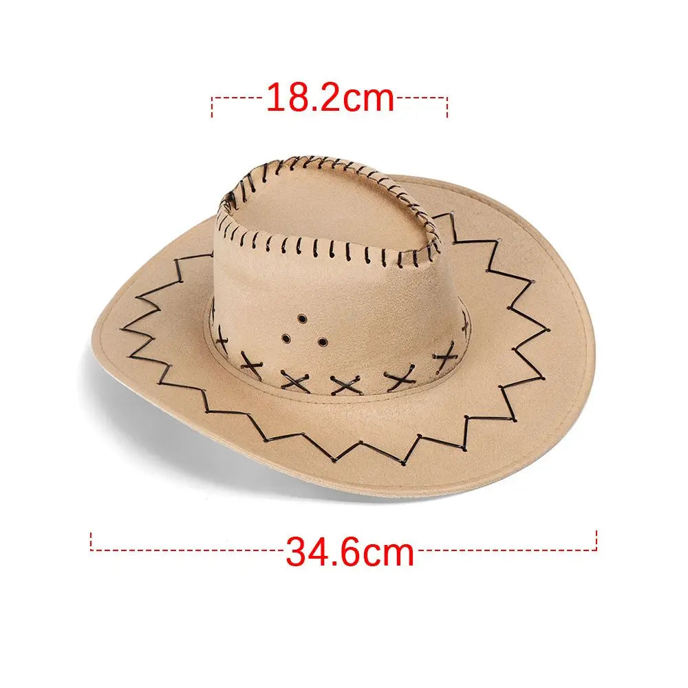 New Men Lady Fashion Cowboy Hat Unisex Cap Polyester West Fancy Dress