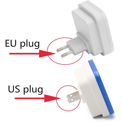 Mini veilleuse LED sans fil avec capteur, prise EU/US, éclairage décoratif pour chambre d'enfant, salon