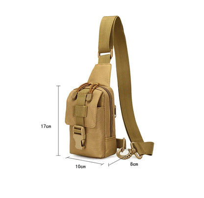 Petit sac de poitrine de Camouflage antivol pour l'extérieur, sac à bandoulière de randonnée en Nylon pour chasse, pêche, Camping, Cycking