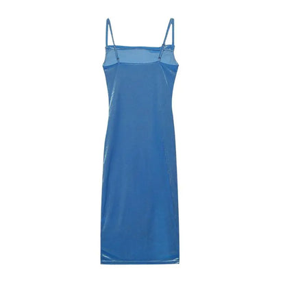 Faionable Sexy Summer Silk Chiffon One-oulder Split Dr Ele Midi Silhouette Svel Midi Dr for Women