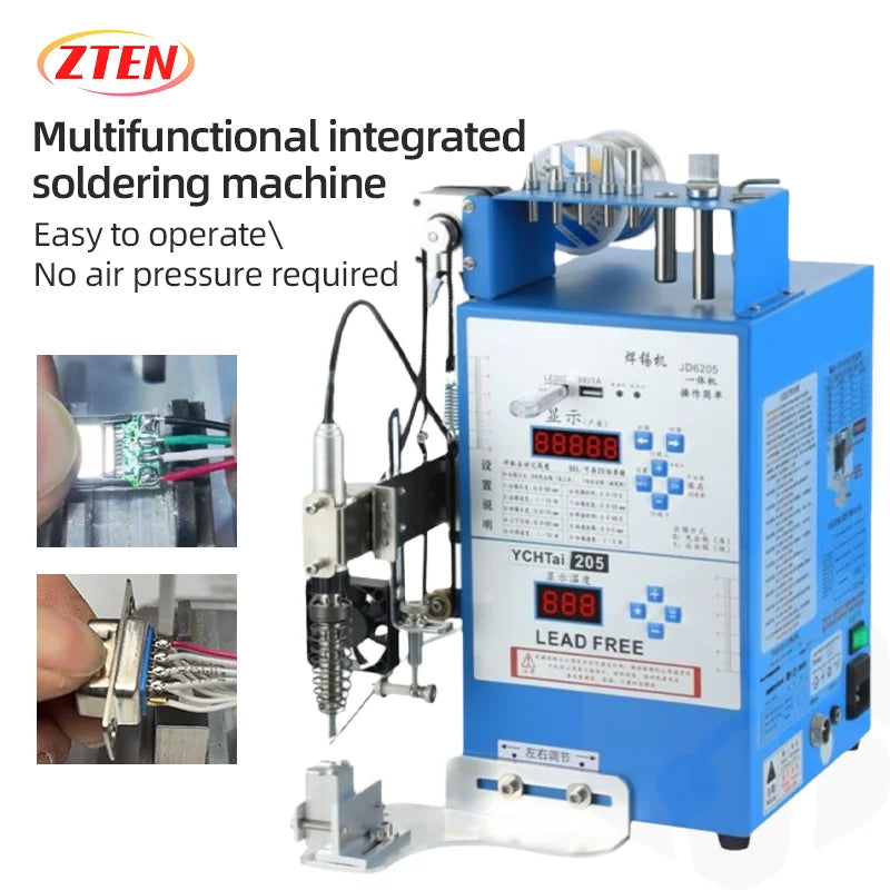 Multifunctional Semi-automatic Soldering Machine foot operated switch light with Motor USB2 Soldering Wire Artifact Soldering