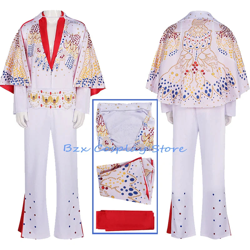 Costume de cosplay Le Roi pour homme, uniforme de rocker, tenue de carnaval, d'Halloween