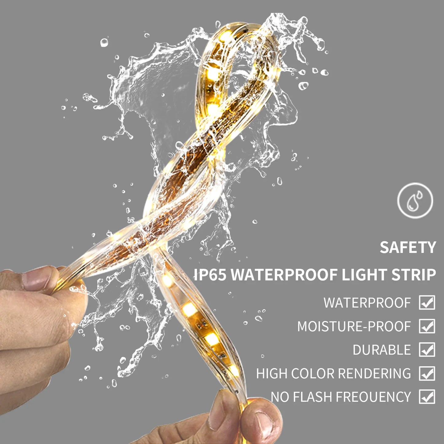 Fissuraminants pour miroir de maquillage LED, miroir de courtoisie avec lumières, miroir de maquillage à intensité variable, affichage numérique Bluetooth intelligent, mémoire de 3 couleurs