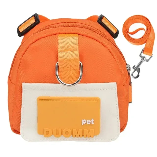 Sac à dos portable pour animaux de compagnie avec collier SFP, sacs à crottes, sacs de récompense, voyage en plein air, entraînement de chien, friandises pour chiots, poudres anale.