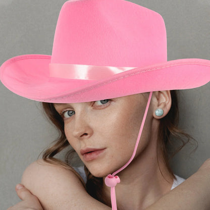 Pink Cowboy Hat Fashion Has Women's Cowgirl Girls Western Outfit Hats for Halloween Costumes Adults Accessories