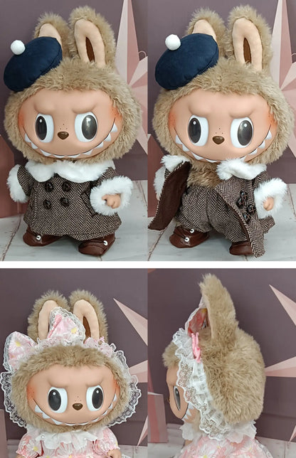 LABUBU Time To Chill TPR Vinyl Doll Clothes Changeable Outfit Set Dress Up Costume Replacement Collectible Toy Gift