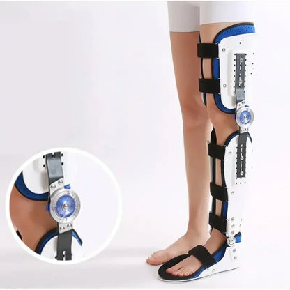 Orthèse de pied réglable pour le rinçage du genou, orthèse des membres inférieurs, protecteur de fracture, soutien des articulations des jambes, soins génitaux ligamentaires