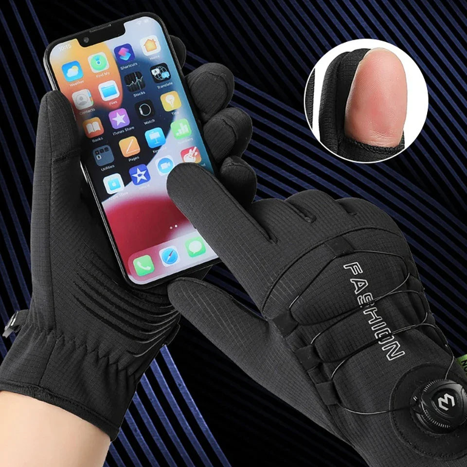 GTUBIKE nouveaux gants de ski chauds d'hiver unisexe coupe-vent résistant au froid gants pour écran tactile pour les Sports de plein air course randonnée cyclisme