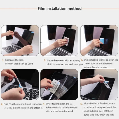 Matte Screen Protector for 2023 MacBook Air 15 A2941 13.6 M2 A2681 Pro 13 14 16 M1 chip A2338 Plastic Screen Film Sticker A2337