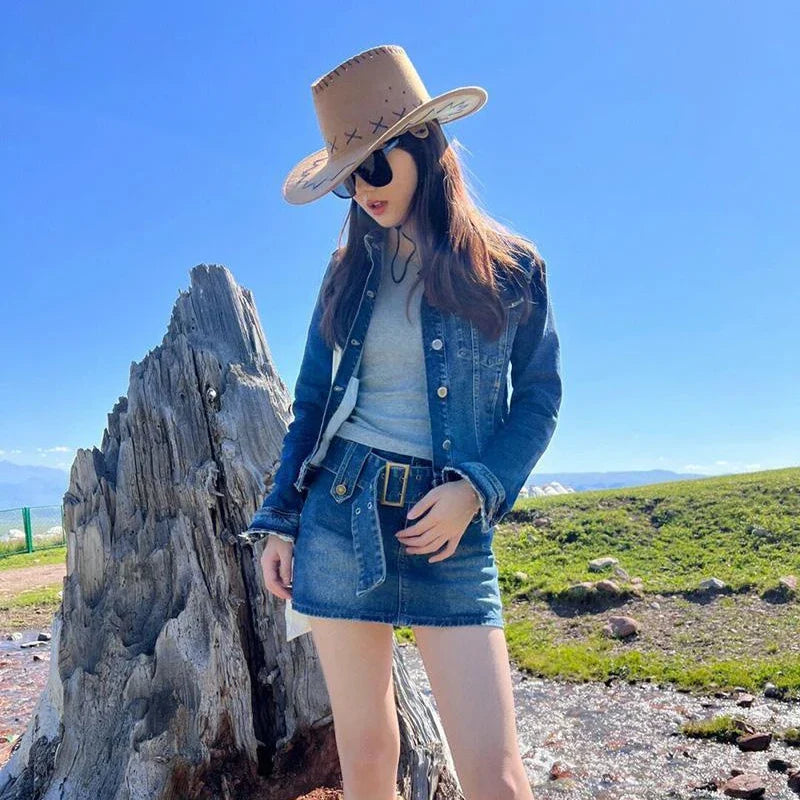 Men's and Women's Suede Cowboy Hat, Fashionable Unisex Cap