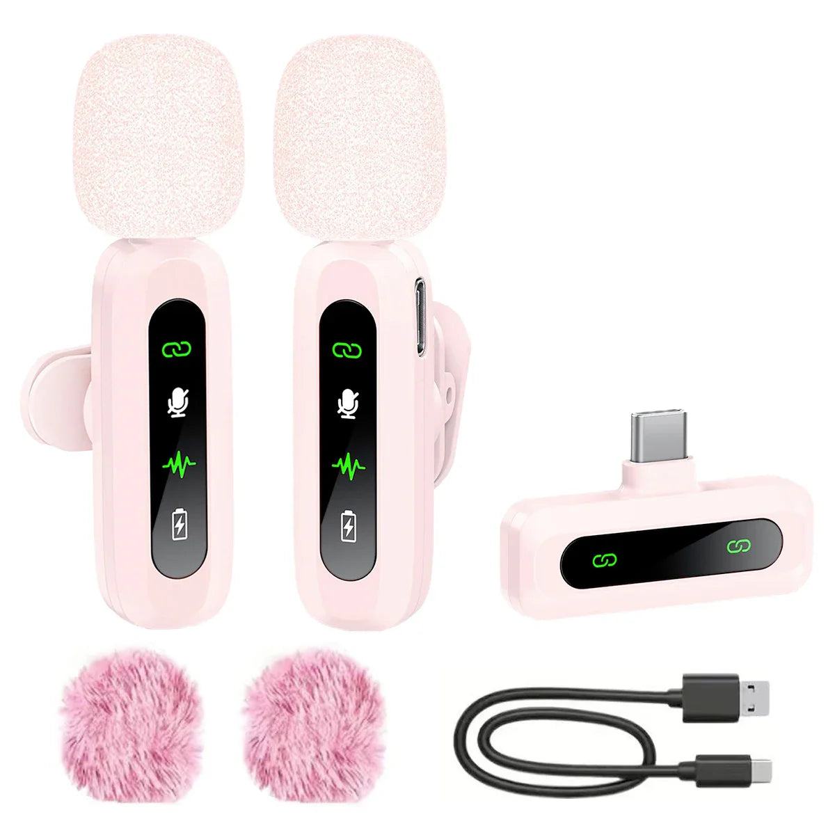 Microphone cravate sans fil pour iPhone, Android, PC : enregistrement audio-vidéo, suppression du bruit, micros cravates pour TikTok en direct, YouTube