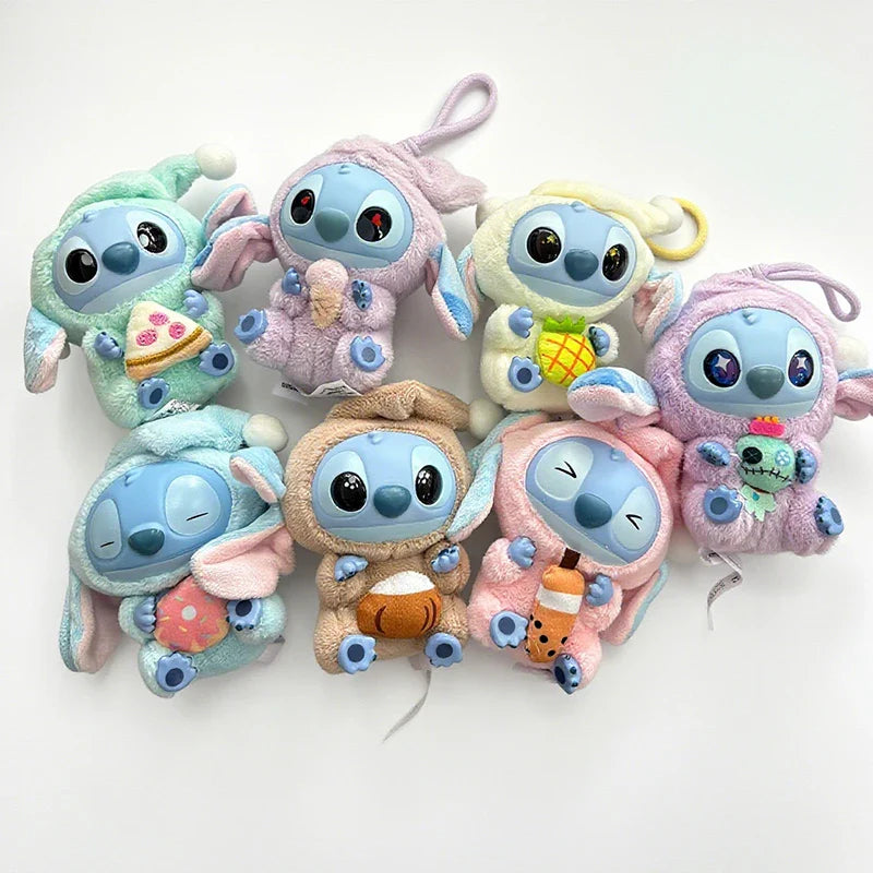 2025 New Stitch Eat Some Thing Before Sleep Series Vinyl Blind Box Bag Pendant Cute Plush Doll Mystery Box Toy Surprise Gifts