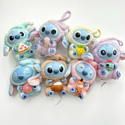 2025 New Stitch Eat Some Thing Before Sleep Series Vinyl Blind Box Bag Pendant Cute Plush Doll Mystery Box Toy Surprise Gifts