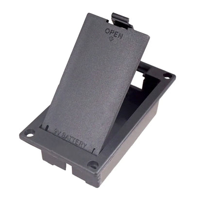 Boîte de batterie 9V pour guitare électrique basse et micro actif avec connecteur, boîte de support de batterie 72.5x38.3mm, partie musicale en plastique 1 pièce