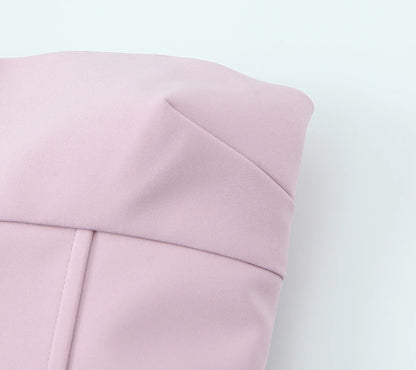 KONDALA Sexy Chic rose femmes robe sans bretelles nœud a-ligne Mini robe nouvelle mode 2025 automne Hotsweet robe de soirée