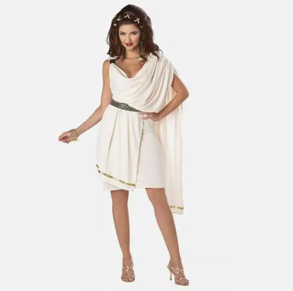 Halloween Homme Toge grecque antique Rome Guerrier spartiate Costume de cosplay Mythologie Dieu Déguisement