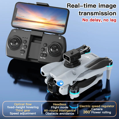 Nouveau Mini Drone caméra HD télécommande avec écran Intelligent évitement d'obstacles moteur sans brosse quadrirotor Dron jouets AE5Pro