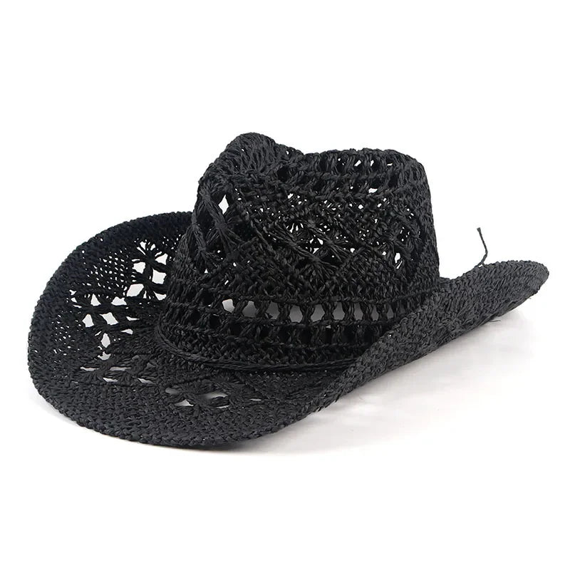 Western Wild West Sheriff Hat With Five Star Party Costume For Men Lady Jazz Cowgirl Wide Cowboy Hat Unique Star Badge Decors