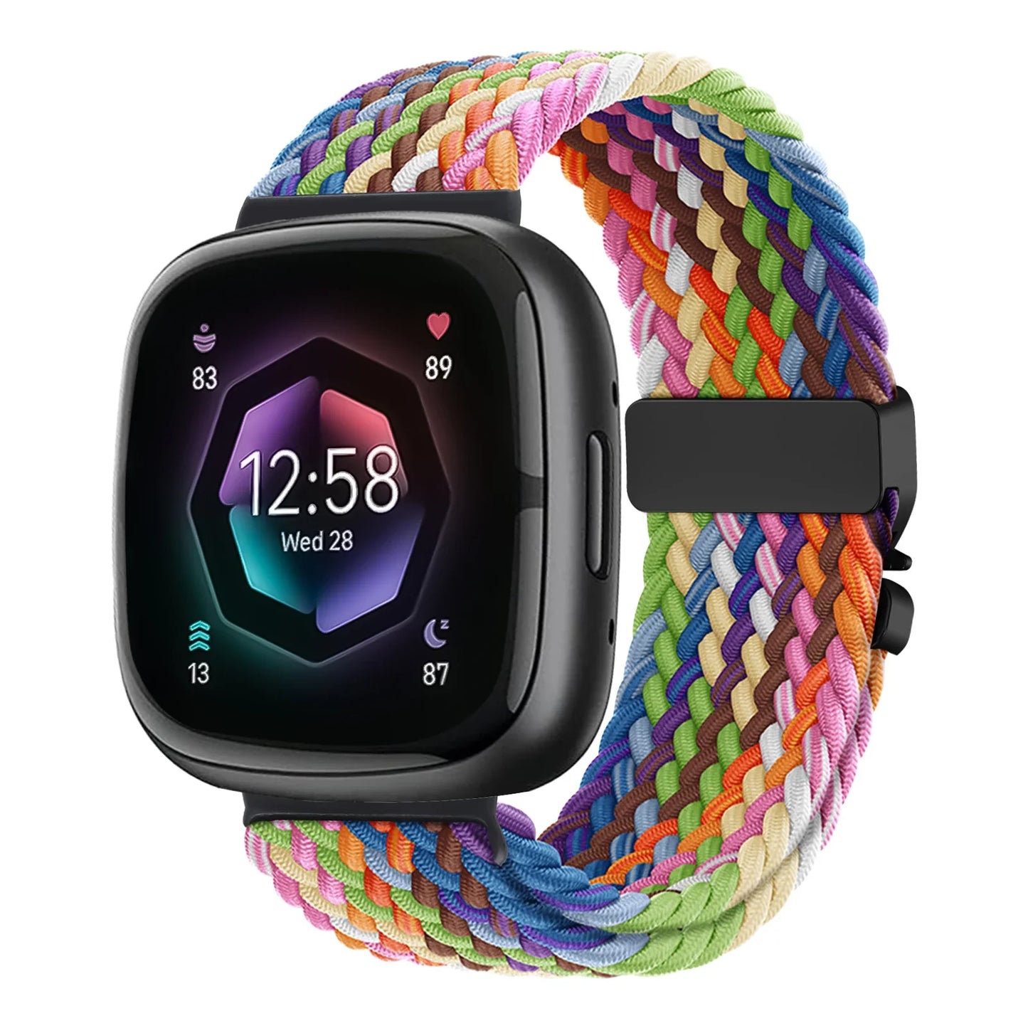 Parachute Braided Strap for Fitbit Versa 4 3 Sense 2 band Accessories replacment nylon correa Bracelet for Fitbit Versa 4 Strap