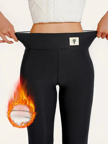 Hiver épaissir Leggings chauds femmes agneau cachemire Joggers taille haute polaire collants élastiques collants chauds pantalon mince velours Legging