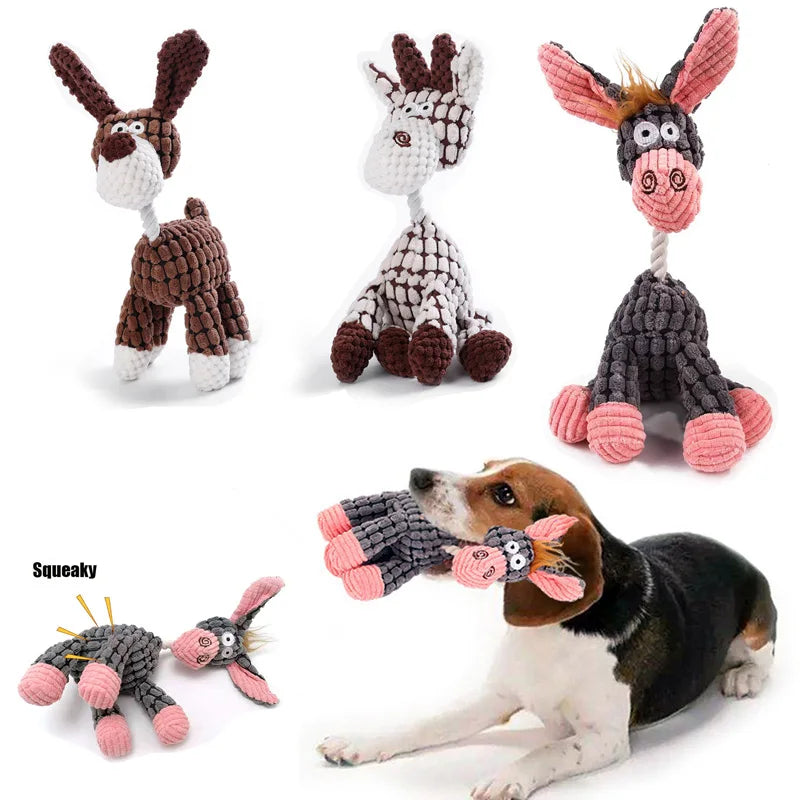 Matkey-Jouets en peluche pour grands chiens, mâcheurs agressifs, jouets à mâcher durables pour chiots grinçants