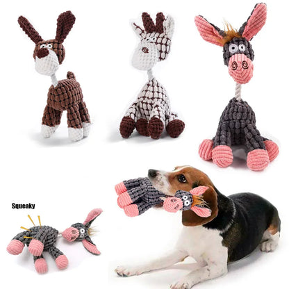 Matkey-Jouets en peluche pour grands chiens, mâcheurs agressifs, jouets à mâcher durables pour chiots grinçants