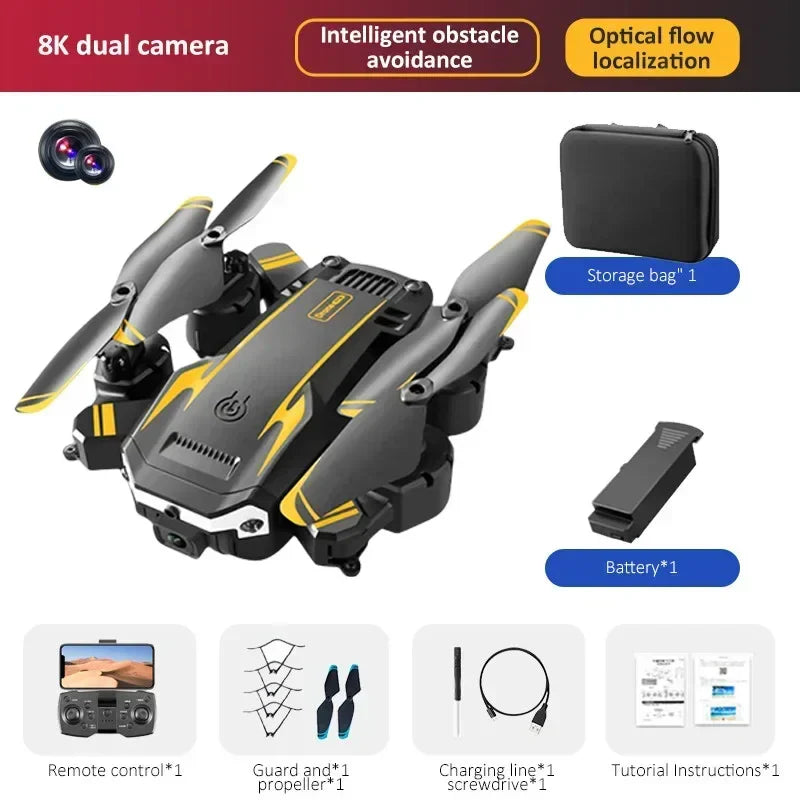 Drone G6 extérieur 5G professionnel 8K HD, photographie aérienne omnidirectionnelle pour éviter les obstacles, Distance Quadrotor 10000M