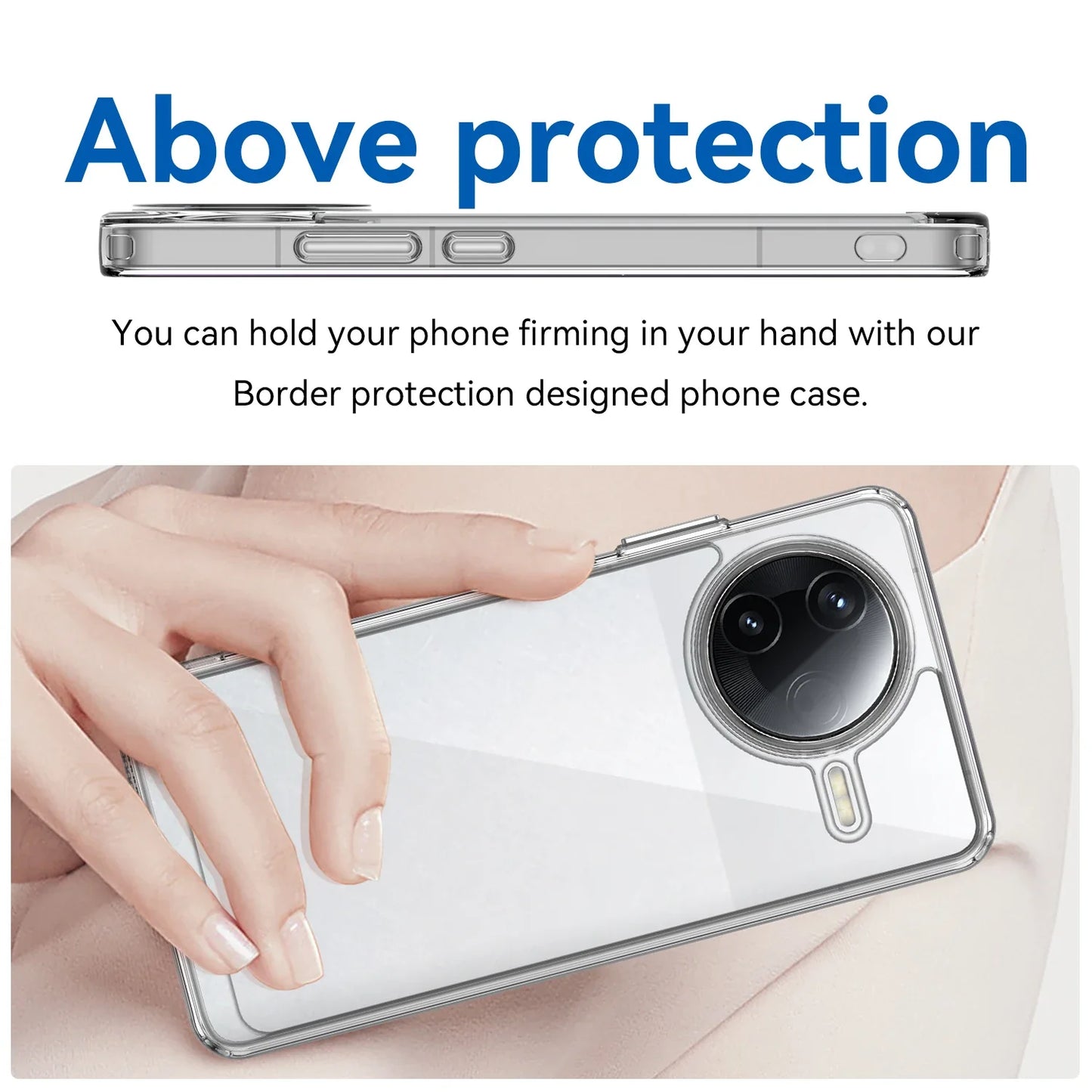 Soft border + hard Acrylic back Coque Fundas coverage Case For Xiaomi ( Redmi K80 / Poco F7 Pro ) Clear covers чехол Phone Cases