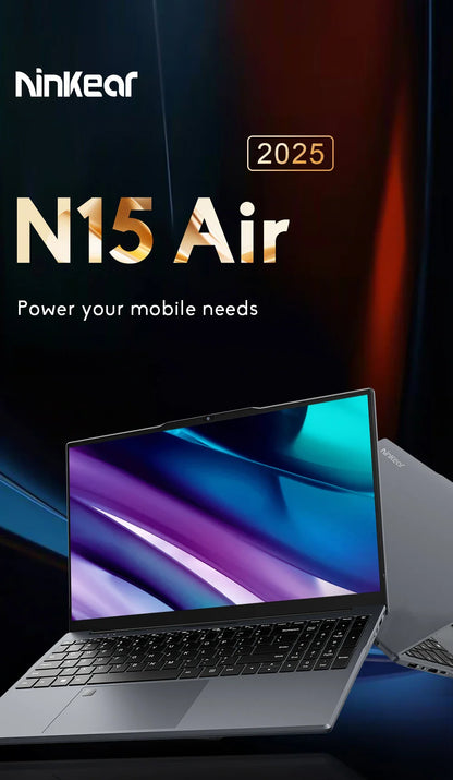 Ninkear N15 Air Laptop 15,6" IPS 1080P IPS Intel N95 3.4Ghz 16GB RAM 512GB SSD General Use Productivity Windows 11 pro Notebook