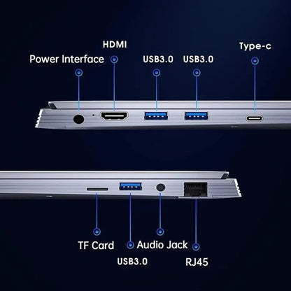 15,6 inch Intel Core i9-12900H pulgadas ordenador portátil Windows 11 Po 2 * DDR4 2 * M.2 SSD Ultrabook WIFI5 BT