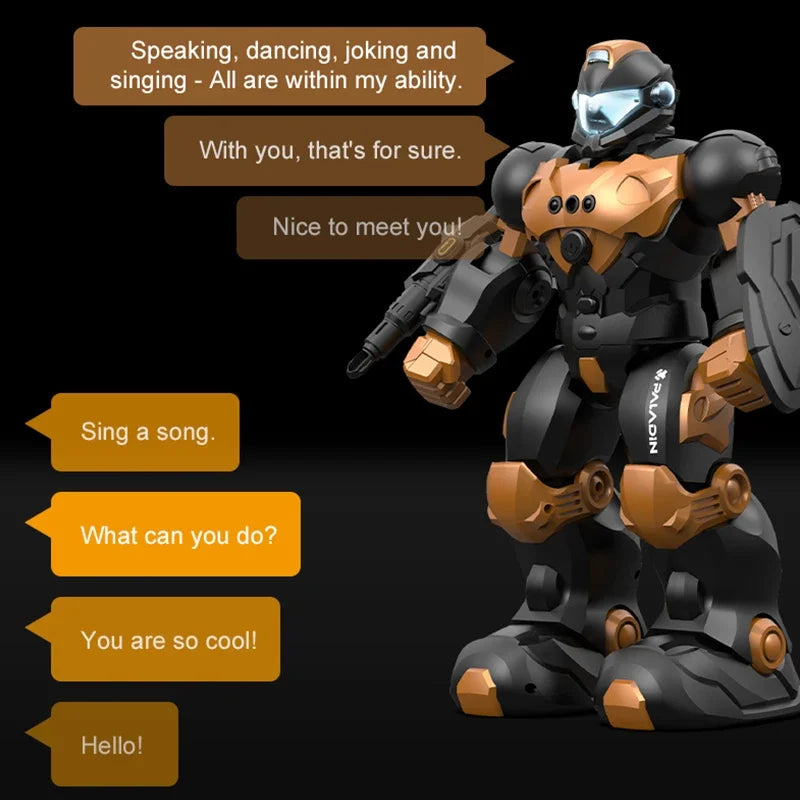 Robot Rc Intelligent pour enfants, détection de gestes vocales, télécommande, programmation, chant, marche, danse, jouets pour garçons