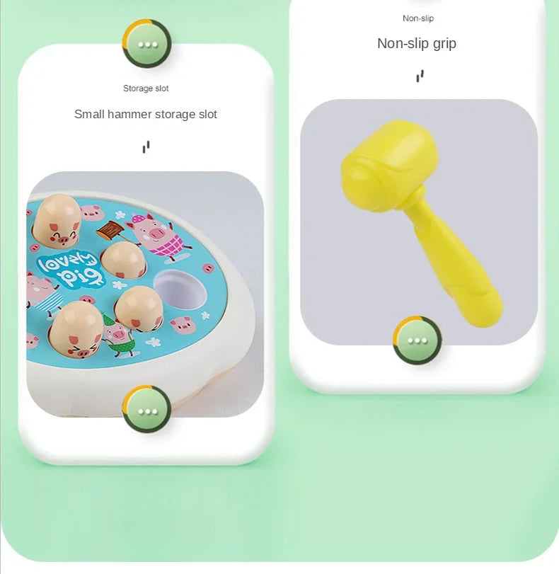 Dessin animé whac-a-taupe Montessori bébé jouet enfant en bas âge cadeau d'anniversaire éducatif thème Animal jeu de frappe Parent enfant jeu de société garçon