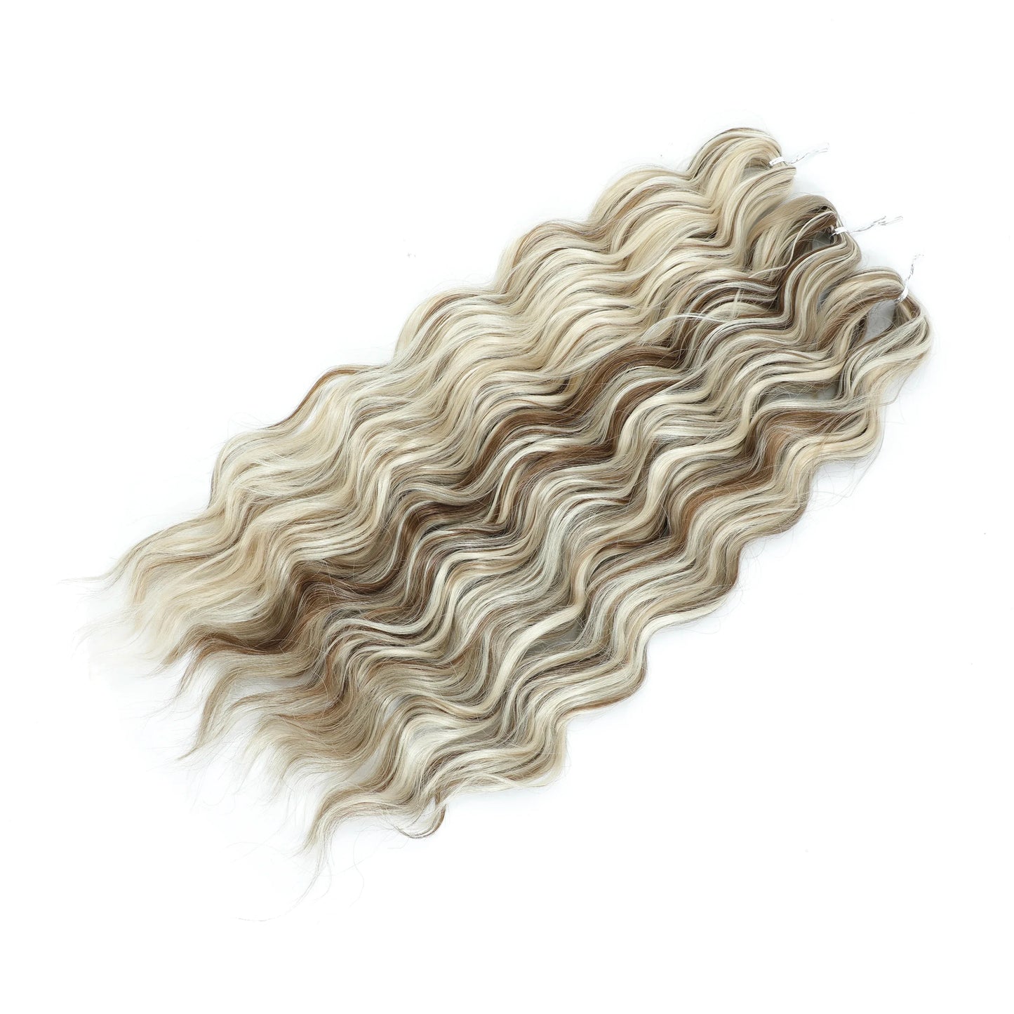 24Inch Crochet Hair Synthetic Braiding Hair Extensions Water Wave Ombre Rainbow color Fake Hair ANNA Deep Wave Curly Hair
