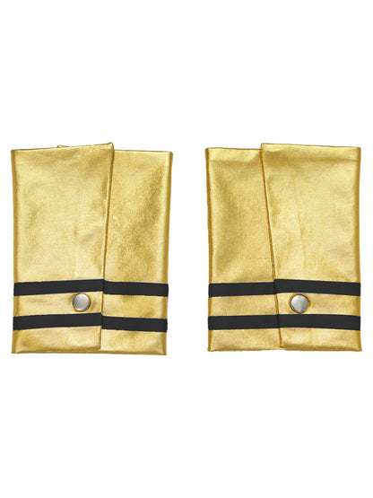 Mens Ancient Egypt Costume Adults Halloween Masquerade Cosplay Carnival Party Dress Sleeveless Themed Roleplay Dress with Cuffs